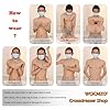 WQCMZO Silicone Muscle Suit for Men, Realistic Chest & Abs Torso Costume for Cosplay, Transgender, Crossdressing, Halloween,Color 1,L #5
