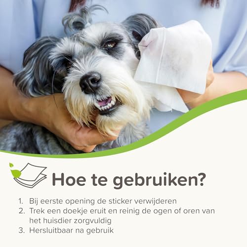 Beaphar Pflegetücher Ohren & Augen für Hunde und Katzen, 30 Stück