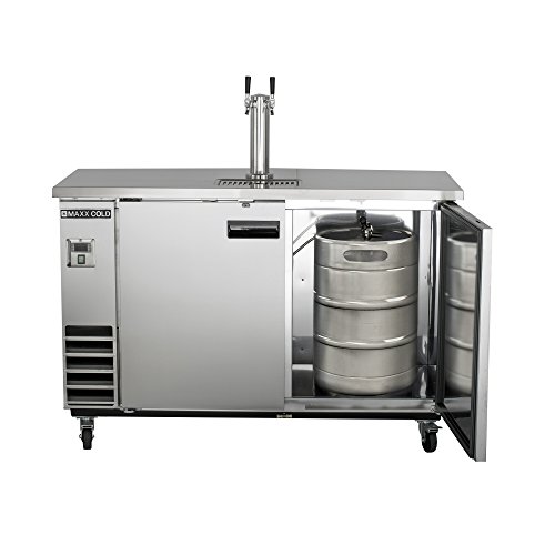 Image of Maxx-Cold MXBD48-1SHC 47.5-Inch-Wide Beer Single Tower /Dispenser in Stainless Steel with 10.5 cubic feet (297L) storage capacity