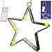 Produktbild alles-meine.de GmbH LICHT Dekostern - 15 Stück LED - 17 cm - inkl. Name - Stern Batterie betrieben - Lichterstern mit Beleuchtung - mit Haken zum Aufhängen - Weihnachten - Weihna.