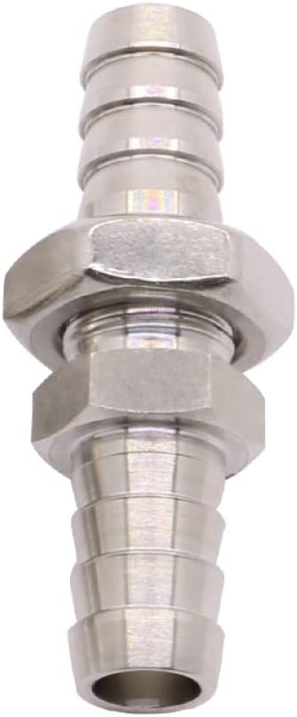 304 Bulkhead Fitting Coupler Adapter - 4mm 19mm Sizes Available