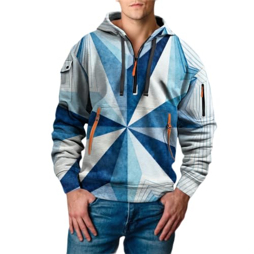 Sudadera anti UV hombre con cremallera 1/4 y bolsillos para running