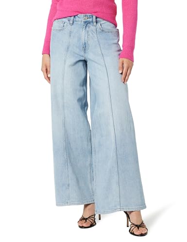 The Drop Women's Frida Relaxed Fit Jeans, Light Indigo, 35, Plus Size