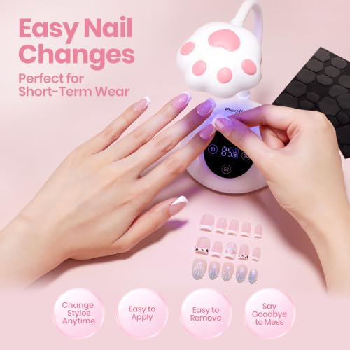 Image of Beetles Nail Sticky Tabs, 480pcs, Long-Lasting Adhesive Tabs for Press Ons | 20 Sheets 12 Sizes, Strong Hold Double Sided Nail Glue Stickers, Waterproof Breathable, Easy Remove UV Sticky Tabs for Nails
