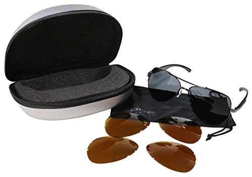 Sunglass with Interchangeable Pop Out HD Polarized Lenses 25018-P-SET - Main Image
