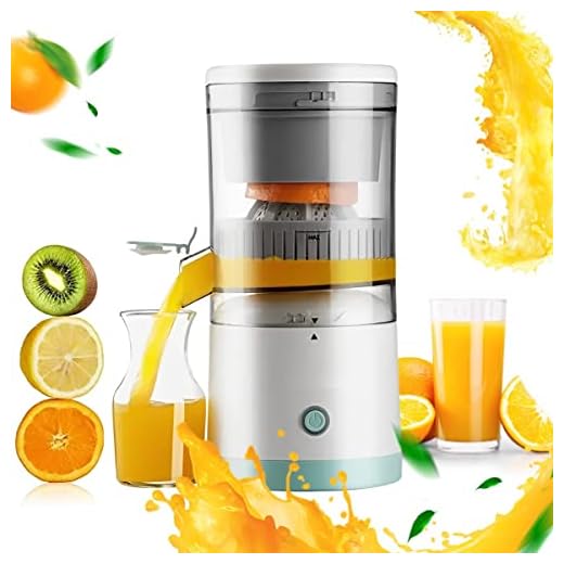 Espremedor De Laranja Frutas Citricas Portátil Recarregável Automático Sem Fio Recarregavel Super Silencioso Faça Deliciosos Sucos Cítricos em Instantes - AlverSun