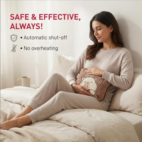 Image of Sirona Hot Electric Bag for Pain Relief - Pack of 1 | Rechargeable Heating Bag for Back & Joint Comfort, Menstrual Cramps & Muscle Relaxation | Safe, Leak-Proof & Easy to Use