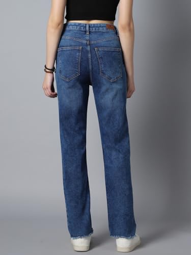 Image of HIGH Star Women's Straight Fit Mid Rise Jeans