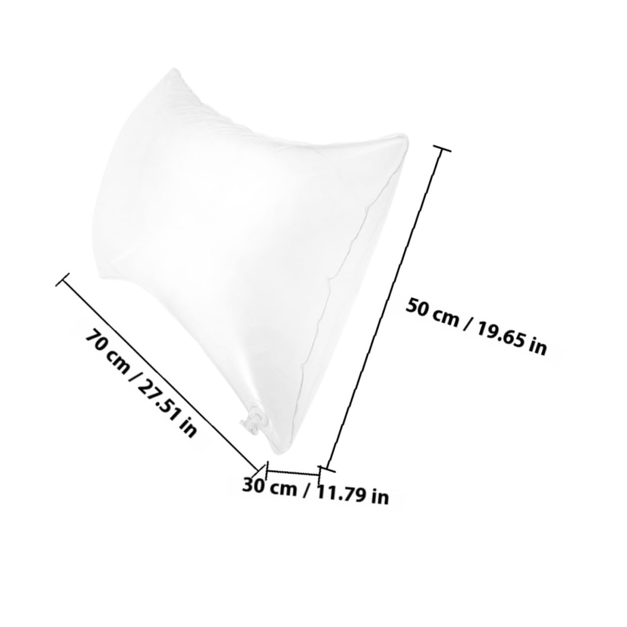 Aufblasbares Camping Kissen 50x70cm Transparent Leichter Kissenkern Für Outdoor Reise Und Garten Strapazierfähig Vielseitig Einsetzbar Kompakt