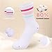 scenicamp Kids Socks for Girls Boys - 6 Pairs Retro Girls Crew Sock Soft Stretch Cotton Breathable Athletic Socks School Uniform Sock with Stripes 4-9 Years