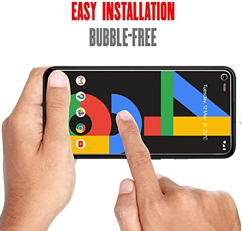 WFTE [2-Pack Screen Protector for Google Pixel 4A,Anti-Scratch,High Transparency,Anti-fingerprint,Dust-Free Premium Tempered Glass Screen Protector For Google Pixel 4A
