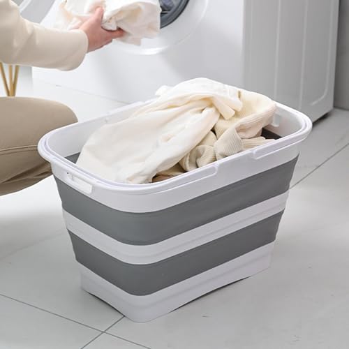 Cesto de ropa sucia elevado para evitar olores y desorden 4