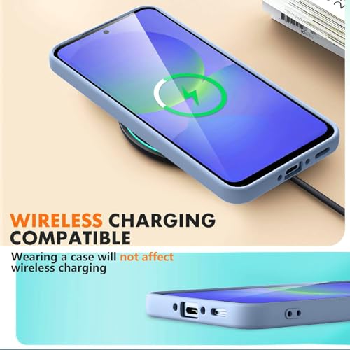 Image of DIZORO Microfiber Candy Cover for Samsung Galaxy M36 5G Full Camera Protection Premium Liquid Silicon Case Flexible Bumper Case for Samsung Galaxy m36 5G Carolina