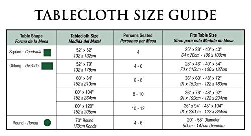 Cafe Hotel Linen Look Solid Color Heavy 4 Gauge Vinyl Flannel Backed Tablecloth, Indoor/Outdoor Wipe Clean Tablecloth, 52 Inch X 70 Inch Oblong/Rectangle, Sand #TOP3