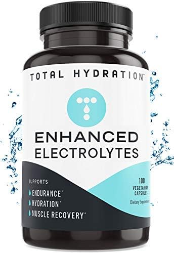Electrolyte Capsules, Low Carb Natural Replacement Rehydration Salts with Magnesium, Zinc, Calcium, & Sodium (100ct)