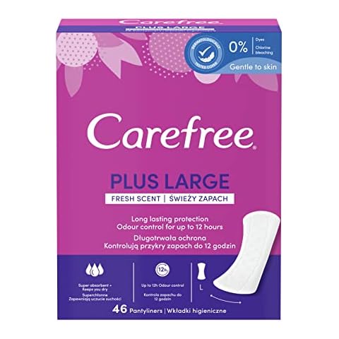 Carefree - Carefree Pantyliners Plus Large - 46 Pieces Cover