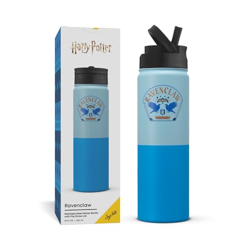 With Flip Straw Lid, 22 Oz Vacuum Insulated Water Bottle, Bl