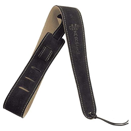 Martin 18A0017 - Correa para guitarra de cuero, 6,3 cm, color marrón