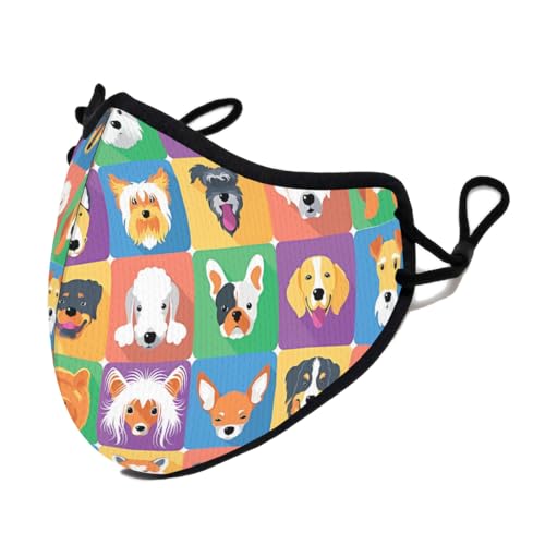 かわいい フレンチブルドッグ 立体 スポーツ カラーマスク 超快適 布マスク 伸縮性 通気性 軽量 耳ひも調整可能 呼吸しやすい 洗える 繰り返し使え 小顔効果 防塵 UVカット おしゃれ 通勤 通学 男女兼用 S-M 1枚入り