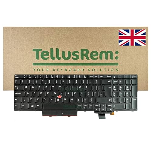 Clavier UK pour Lenovo T570 T580 sans rétroéclairage avec touches fluides pour saisie intensive