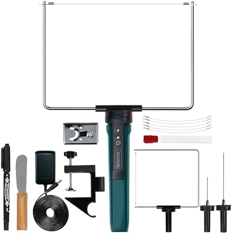 WINONS Hot Wire Foam Cutter Tool, WFC0010 Polystyrene and Styrofoam Cutter has 450°C Max. Temperature and Wider Cutting Zone, Hot Knife Cutting Tool with German Standards (Kit of 15)