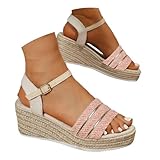 Sandale Plateforme Femme Sandales Femme Été Compensées Cuir Tongs Confortable Pas Cher Orthopédiques Sandale À Bout Ouvert Semelles Souple Chaussures Sandales D'été Pour Orthopédiques Fermées