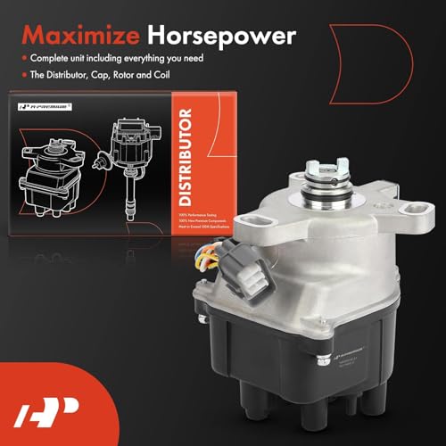 image for A-Premium Ignition Distributor with Cap & Rotor Compatible with Honda 