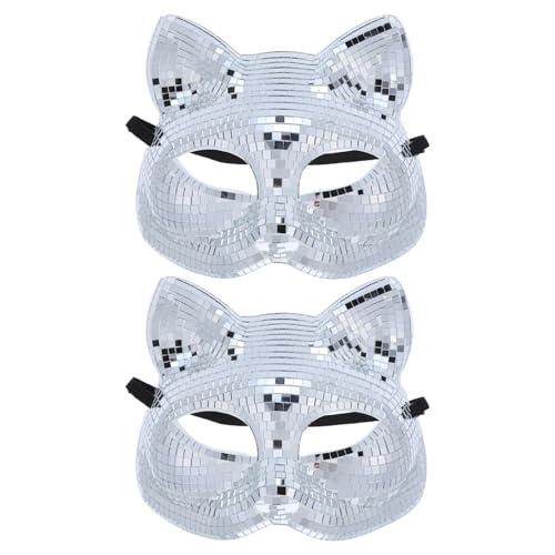 Masque halloween adulte homme femme disco miroir paillettes pour carnaval