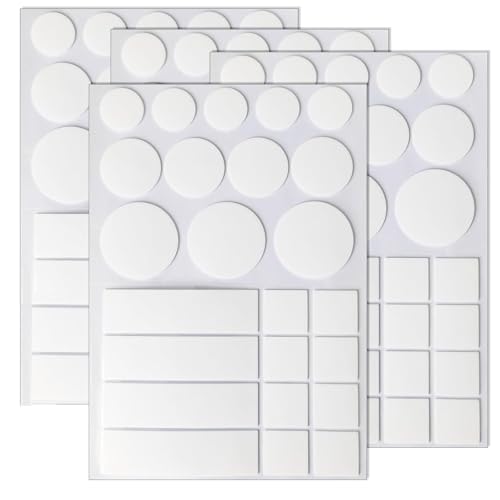 Image of DIY Crafts Double Sided Tape for Walls, Picture Hanging Strips Removable Mounting Dots Adhesive Heavy Duty, Removable for Art Craft, Decoration, Party Supplies, Multipurpose White Pcs :- (101)