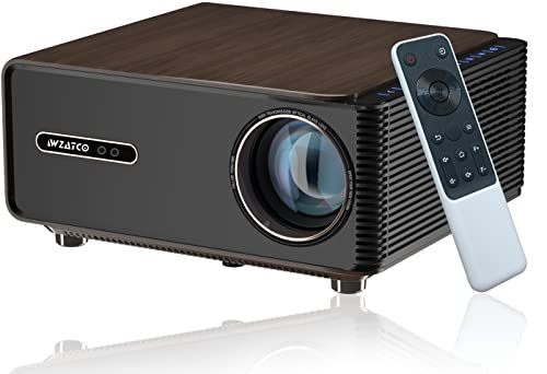 Image of WZATCO A1 LED Smart Projector for Home, 11000 Lumens (1050 ANSI), Auto Focus & Auto Keystone, Android 9.0, 4K HDR, HDMI ARC Dolby, Native 1080P Full HD, Brown