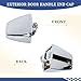 Getfarway Front Or Rear Exterior Door Handle End Cap Chrome Compatible with 2006-2010 Hummer H3 H3T 15932907