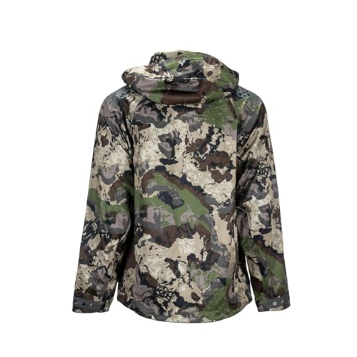 Pnuma Outdoors 3L Element Proof Caza Rain Jacket, 100% Waterproof, Breathable, 3-Piece Hood, Camo (3L-JK-CZ)4