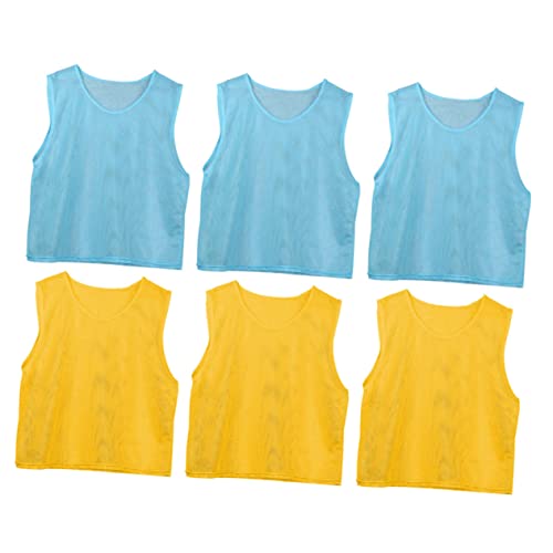 BESPORTBLE 6 Pcs Football Training Vest Basketball Practice Vest Football Bibs Junior Soccer Jersey