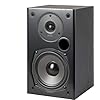 Polk Audio T15 100 Watt Home Theater Bookshelf Speakers – Hi-Res Audio with Deep Bass Response, Dolby and DTS Surround, Wall-Mountable, Pair, Black