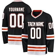 Unique design customization: We provide unique ice hockey jersey customization services, which can customise your team name, player names and numbers to make your team eye-catching during the game. PRO SPORTS-GRADE QUALITY: Our custom jersey ice hock...