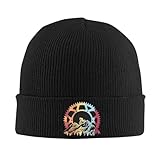 Thwlkvsvro Gestrickte Mütze Retro Mountain Biker Sports Vintage MTB Bike Rider Graphic Hut für Damen und Herren