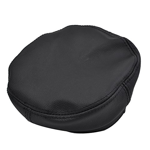 Yosang Boné adulto de couro genuíno estilo marinheiro Maciejówka estilo bretão, Preto, G