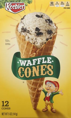 Keebler Ice Cream Cones Waffle 12 Count Box Ounce Desertcart