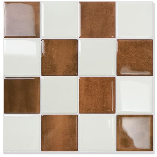 STICKGOO 10 Sheets Peel and Stick Backsplash - 9" x