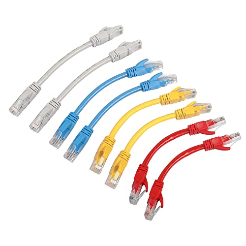 RIIEYOCA Short Cat6 Ethernet Patch Cable 0.5ft,High Speed Internet Network Cable LAN Patch Cables with Rj45 Connectors for Router Modem,Switch