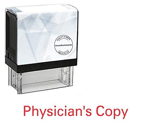 StampExpression - Physician's Copy Office Self Inking Rubber Stamp - Red Ink (A-5585)