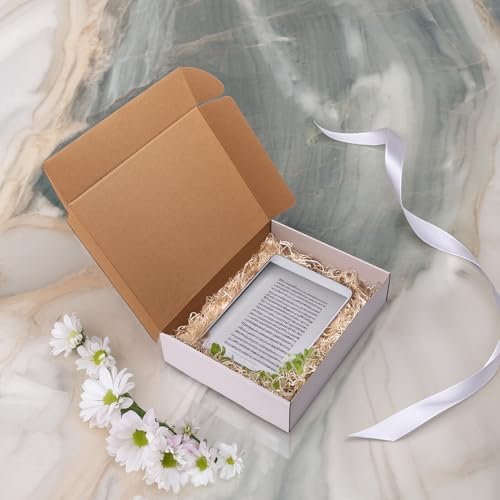 Image of HORLIMER 13x10x3 Shipping Boxes Set of 20, White Corrugated Cardboard Mailer Box for Packing Small Business
