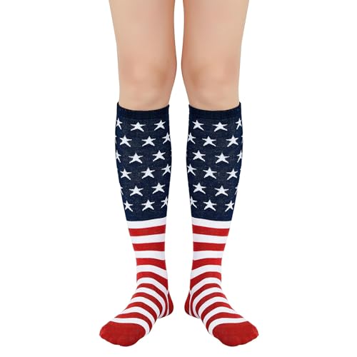Image of American Trends Women Softball Socks Knee High Tube Socks Long Baseball Soccer Socks for Youth Girls