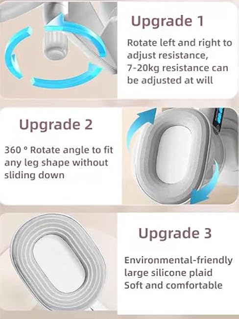 Kegel Exercises for Pelvic Floor Muscle, Inner Thigh Exerciser, Adjustable Resistance, LCD Counter Hip Trainer for Home Workout, Thigh & Hip Strengtheners