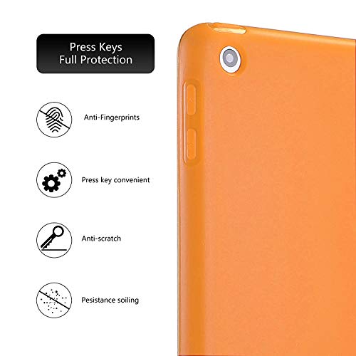 Image of DuraSafe Cases for iPad 6th Gen 9.7 inch 2018 Silicone Cover A1893 A1954 MRJN2HN /A MR7G2HN /A MR7F2HN /A MRJP2HN /A MR7K2HN /A MR7J2HN /A MRM52HN /A MR702HN /A MR6Y2HN /A MRM82HN /A MR7D2HN /A MR7C2HN /A Orange
