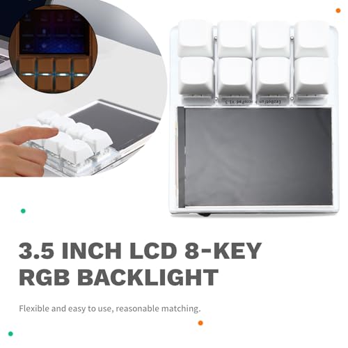 Clavier Macro LCD 3,5 Pouces Programmable 8 Touches RGB USB