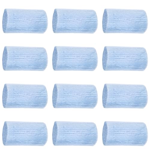 Image of Yglnden 12 Rolls Latch Hook Kit Colorful Yarn Bundles Cut Rug DIY Latch Hook Yarn for Handmake Craft Sewing Knitting for Adults (Blue #22)