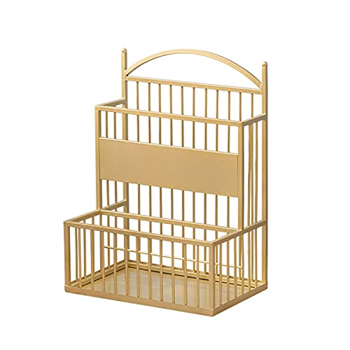 Soporte para paraguas moderno de metal para organizar la entrada de tu hogar en color dorado