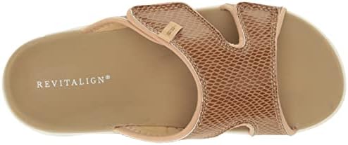 REVITALIGN Women's Comfort Slide Sandal, TAN, 9 Wide | Image 4