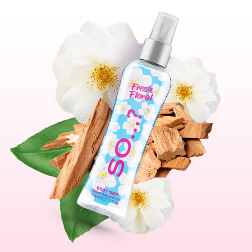 Body Mist by So…? Womens Fresh Floral, Cherry Blossom, Pink Grapefruit Body Spray Mixed Fragrance 100ml Bundle (Pack of 3) - Image 3